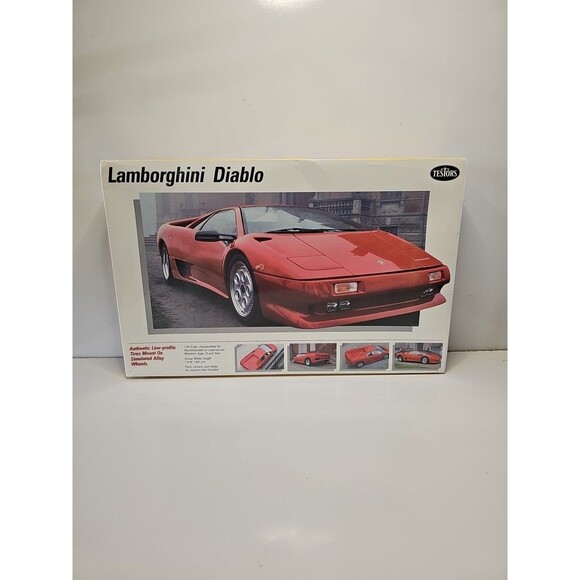 Testors Other - Testors Lamborghini Diablo 1:24 Car Model Kit #235 - UNASSEMBLED FACTORY SEALED